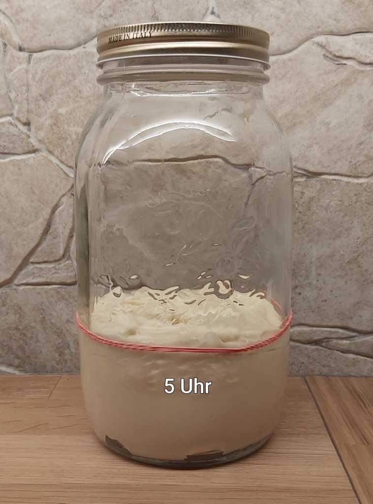 Vorteig 5 Uhr morgens